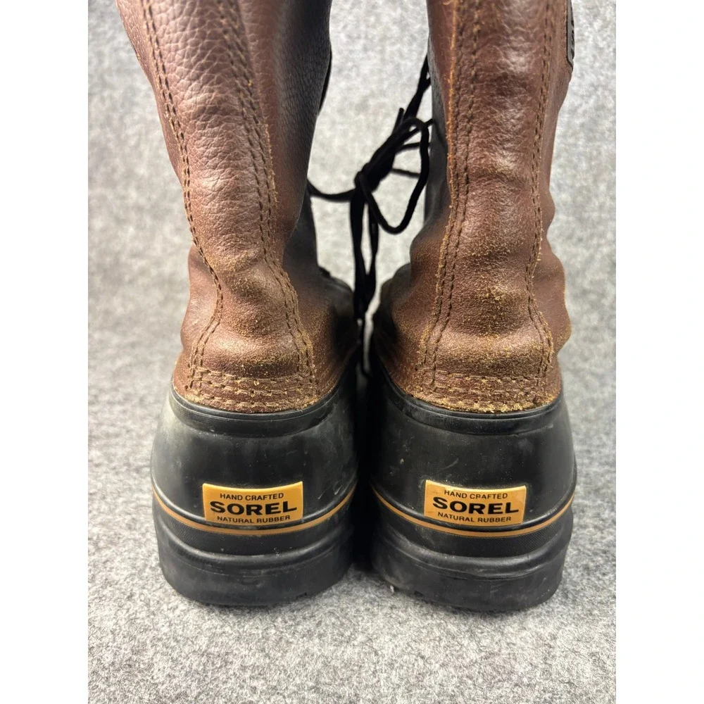 Sorel Maverick Boots Mens Size 12 Brown Leather Waterproof Winter Pac NM1080-200